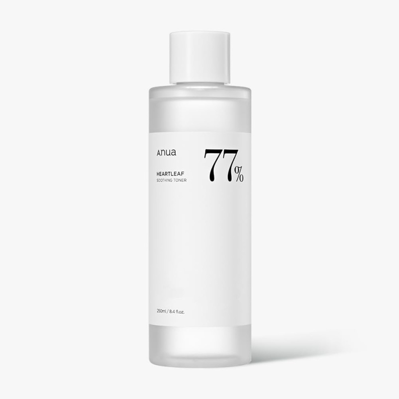 Anua Heartleaf 77% Soothing Toner I pH 5.5 Trouble Care, Calming Skin, Refreshing, Hydrating, Purifying